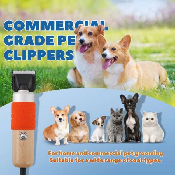 Cortapelos profesional de alta potencia (200 W) para perros.