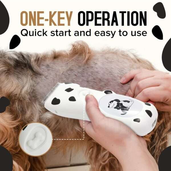 Kit de aseo para perros y gatos, silencioso, recargable y con carga USB.