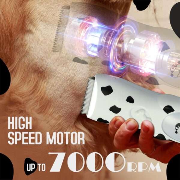 Kit de aseo para perros y gatos, silencioso, recargable y con carga USB.