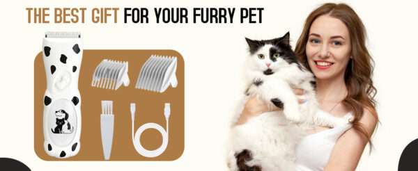 Kit de aseo para perros y gatos, silencioso, recargable y con carga USB.
