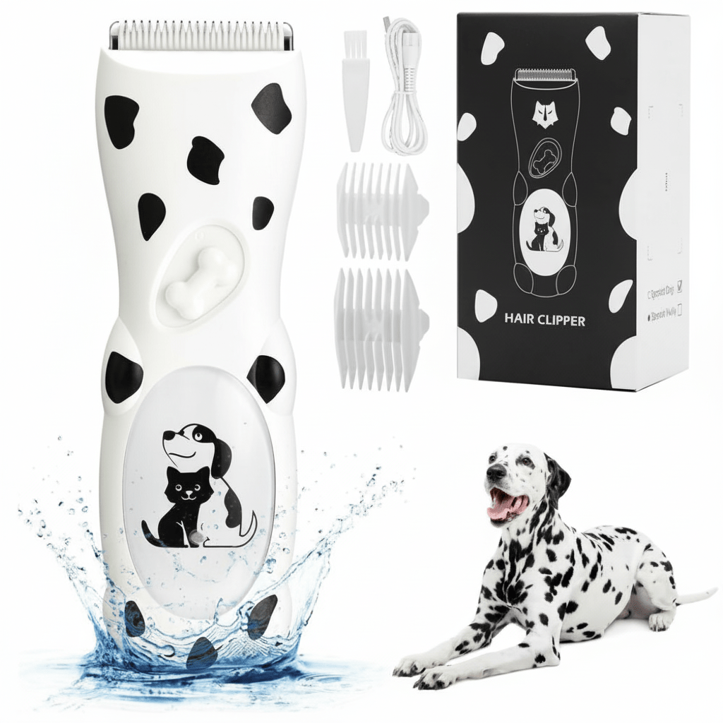 Kit de aseo para perros y gatos, silencioso, recargable y con carga USB.