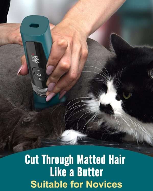 Cortapelos profesional para gatos, silencioso, inalámbrico y recargable.