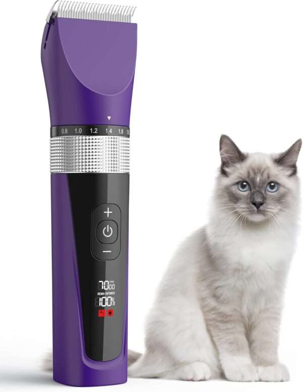 Cortapelos profesional para gatos, silencioso, inalámbrico y recargable.