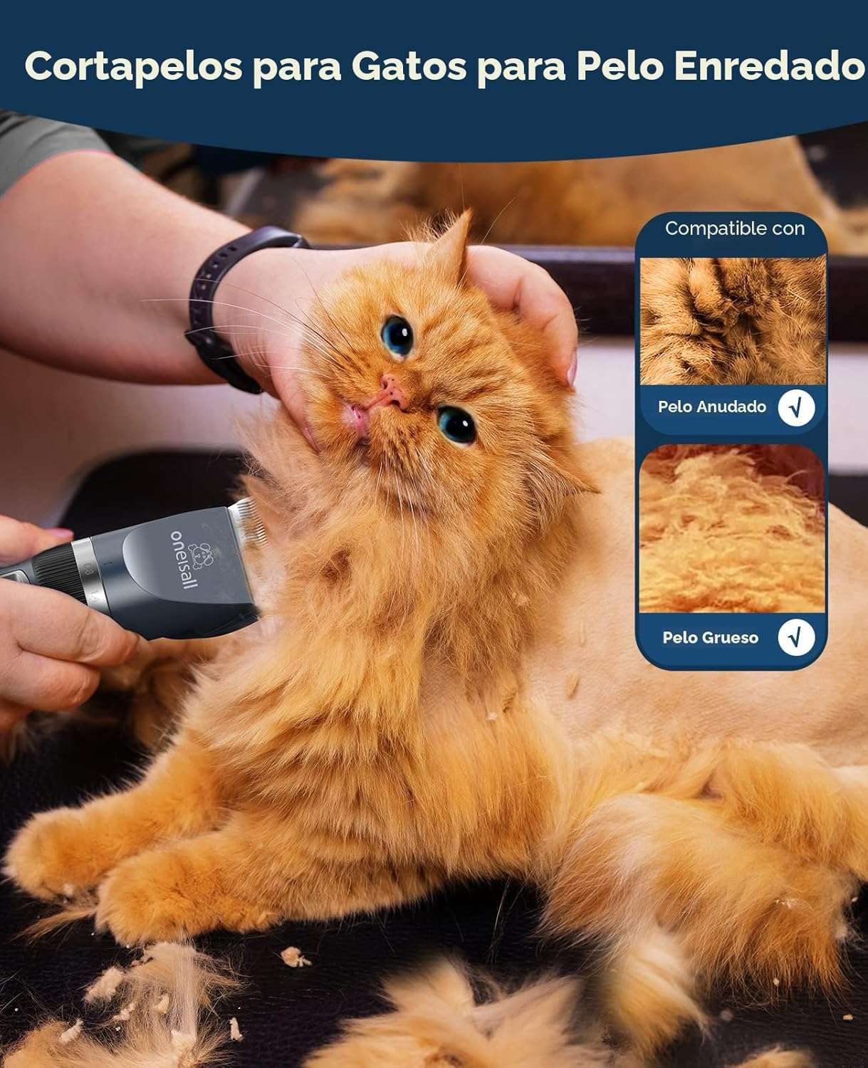 Cortapelos para Perros y Gatos – Silencioso, Recargable e Inalámbrico con 2 Velocidades - Imagen 4