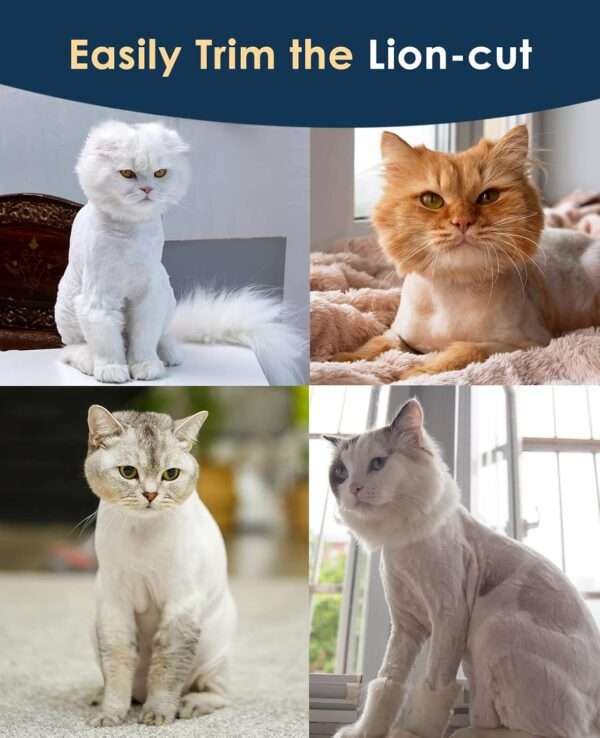 Cortapelos para perros y gatos, silencioso, recargable con 2 velocidades.