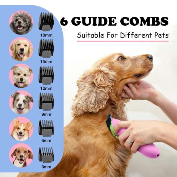Cortapelos para perros, silencioso, inalámbrico y recargable con pantalla LCD.