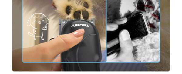Cortapelos para perros, silencioso, inalámbrico y recargable con peines ajustables.