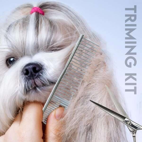 Cortapelos para perros, silencioso, recargable y con peines ajustables.