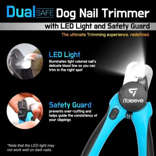 Cortauñas LED para perros y gatos.