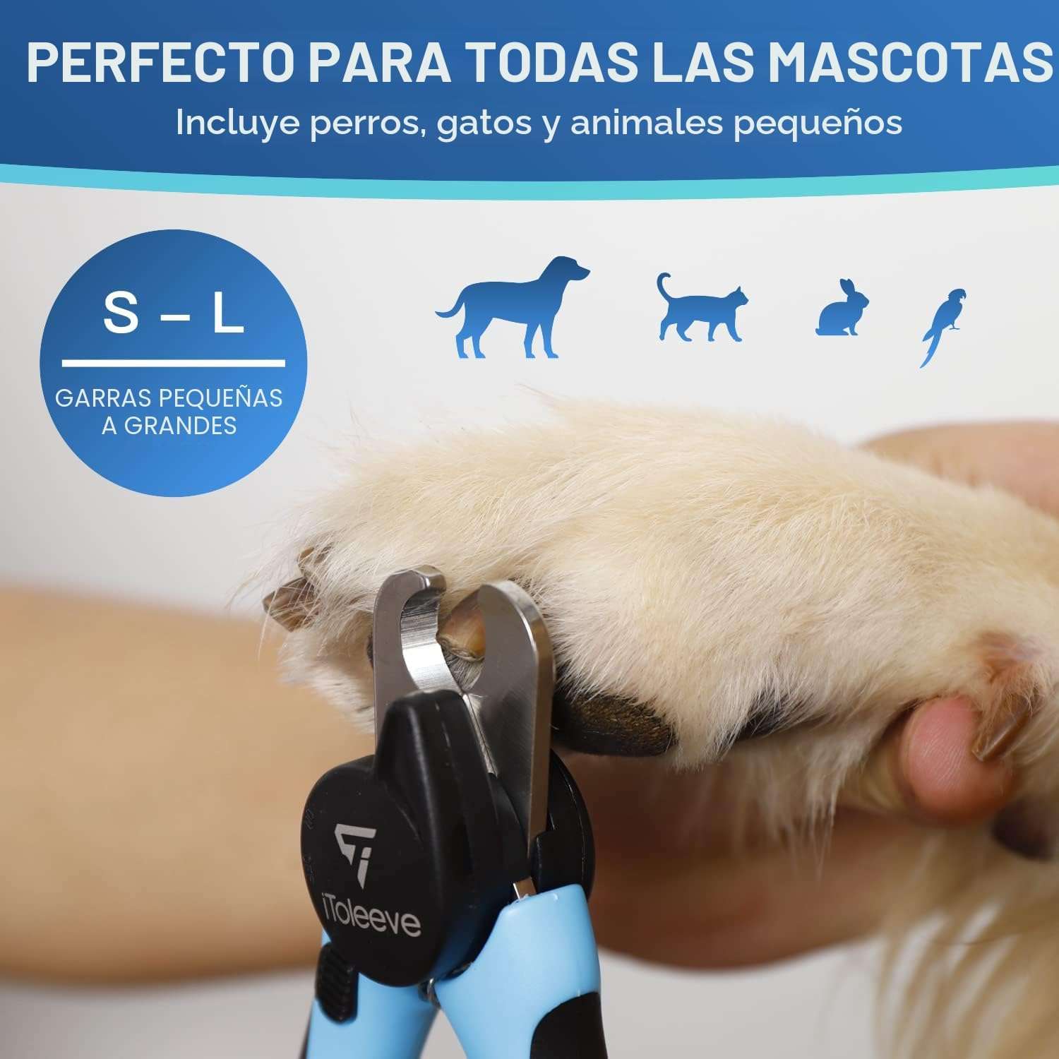 Cortauñas LED para perros y gatos.