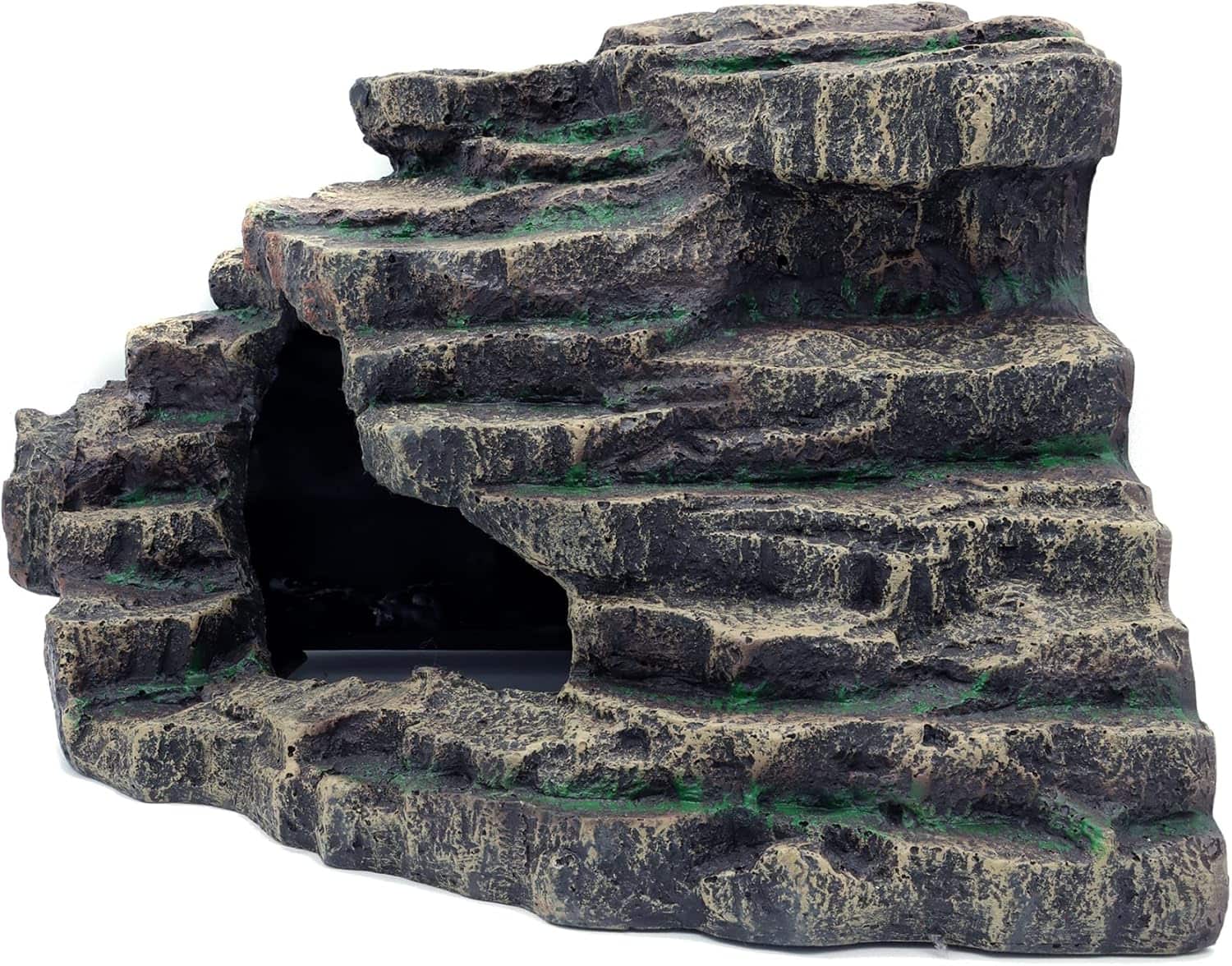 Cueva de roca naturalista para escondite de reptiles y decoracion de terrarios.