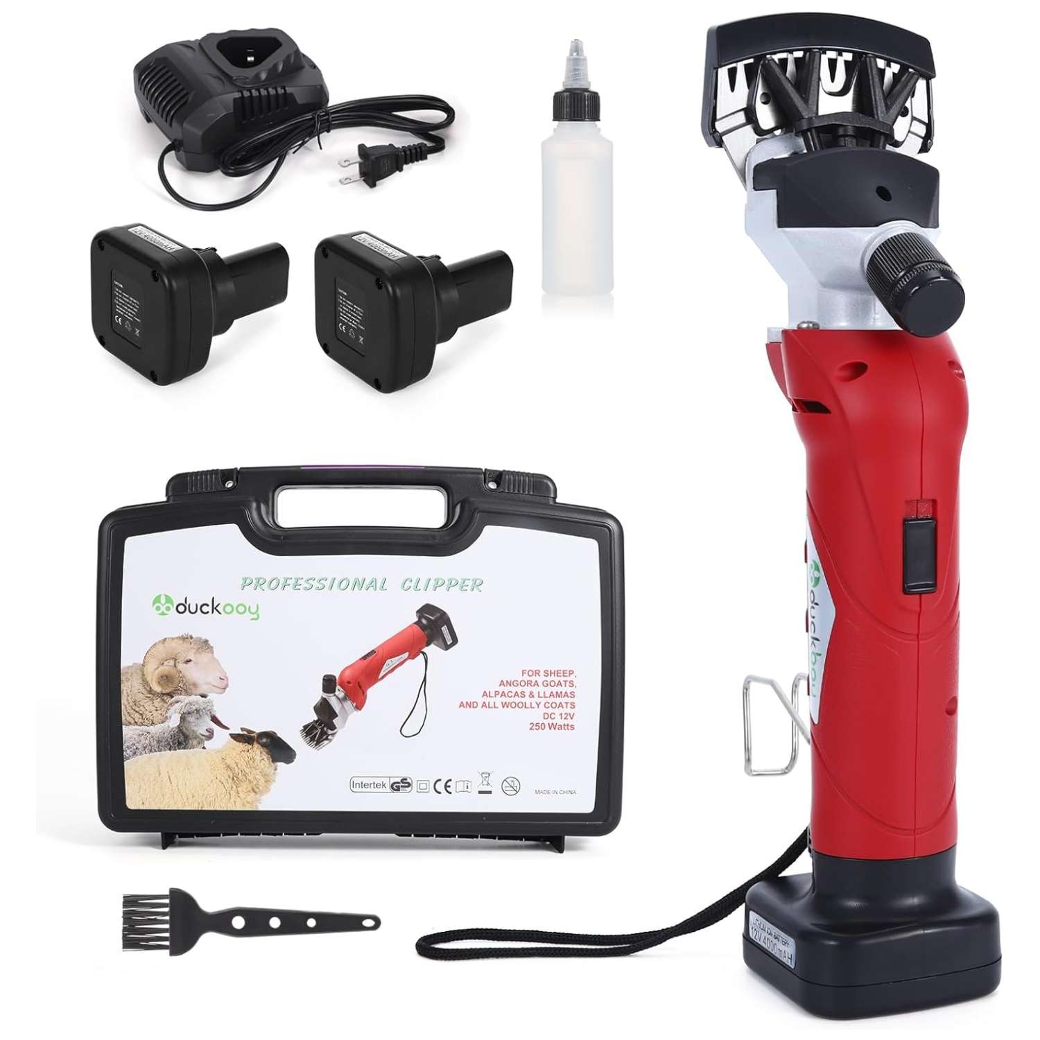 Esquiladora profesional de 380W para ovejas y ganado, inalámbrica.