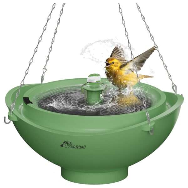 Fuente solar para jardín. Decoración 3 en 1 para baño de pájaros y estanque.