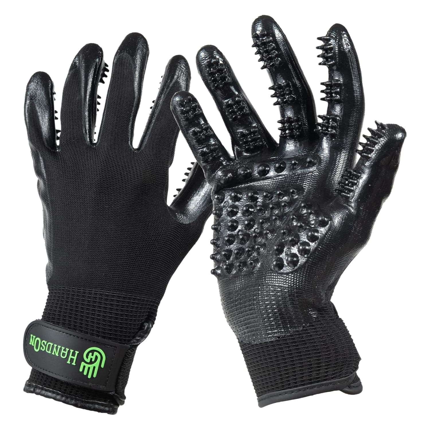 Guantes de aseo para mascotas. Cepillo, guantes y masajeador para perros y gatos.