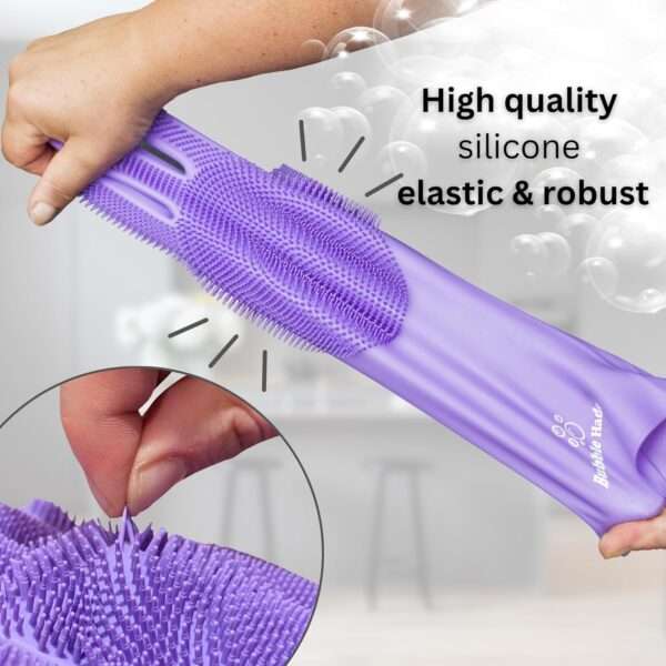 Guantes de baño para perros y gatos. Cepillo de silicona con cerdas para limpieza y masaje.