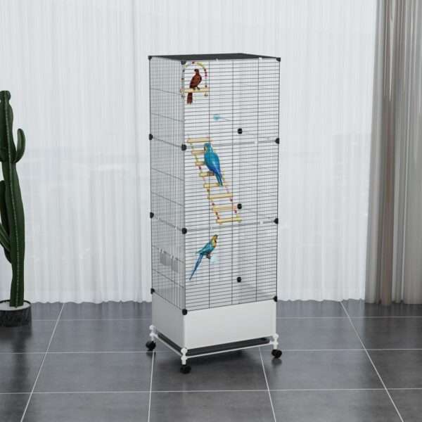 Jaula extragrande para loros, periquitos y cacatúas