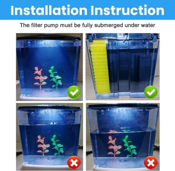 Mini pecera de escritorio 1.2 galones (20x13x18 cm) con tapa y luz LED. Incluye filtro de agua y plantas artificiales. Ideal para peces betta, caracoles y principiantes.