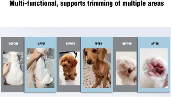 Kit de aseo 2 en 1 para perros y gatos, con cortapelos y recortadora de patas.