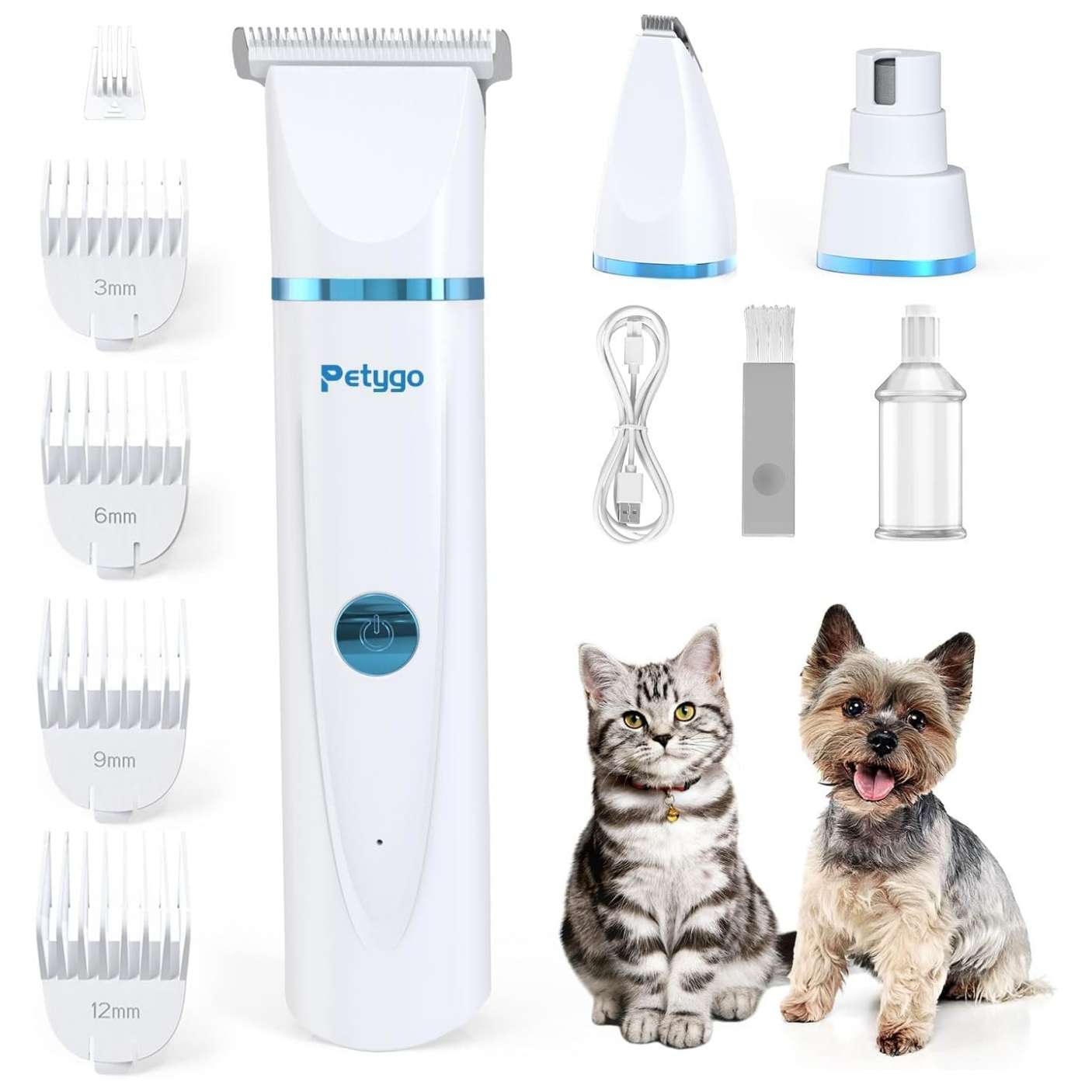 Kit de aseo 3 en 1 para perros y gatos, inalámbrico y silencioso.