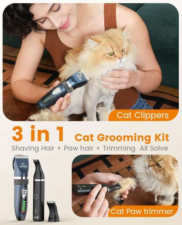 Kit de aseo 3 en 1 para perros y gatos, para nudos y enredos.