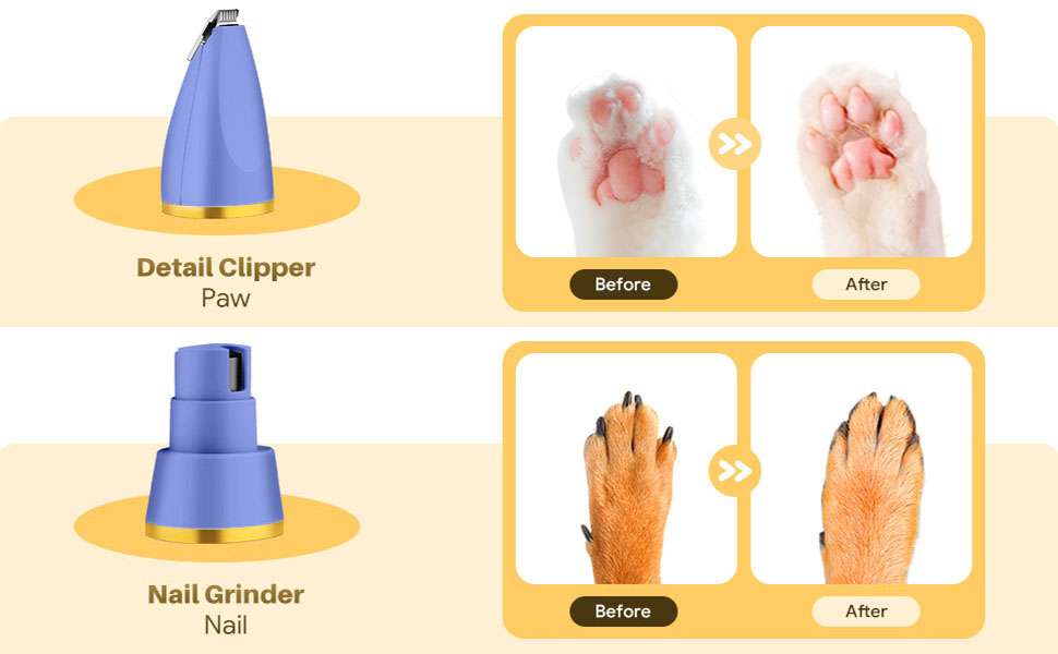Kit de aseo 4 en 1 para perros pequeños, inalámbrico.
