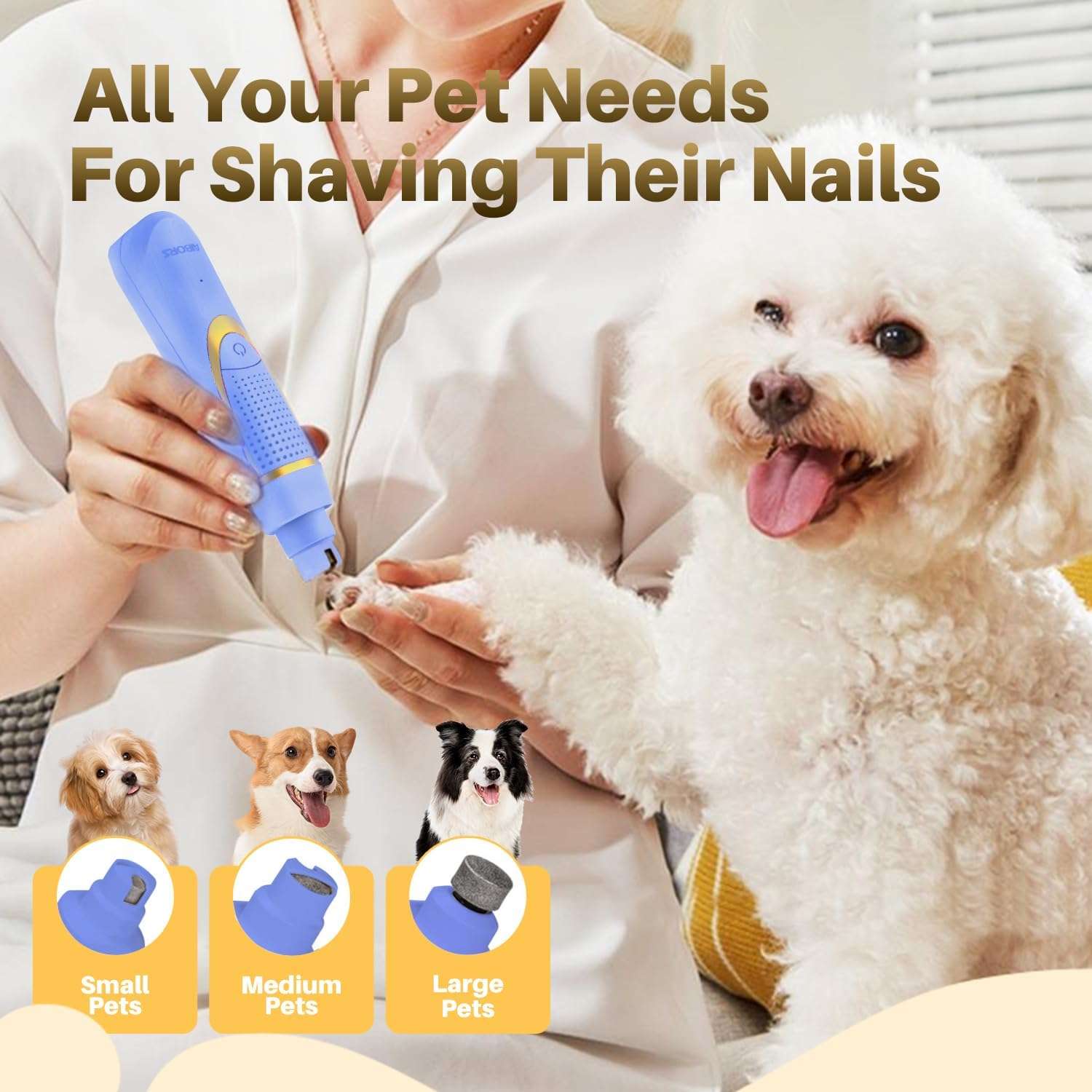Kit de aseo 4 en 1 para perros pequeños, inalámbrico.