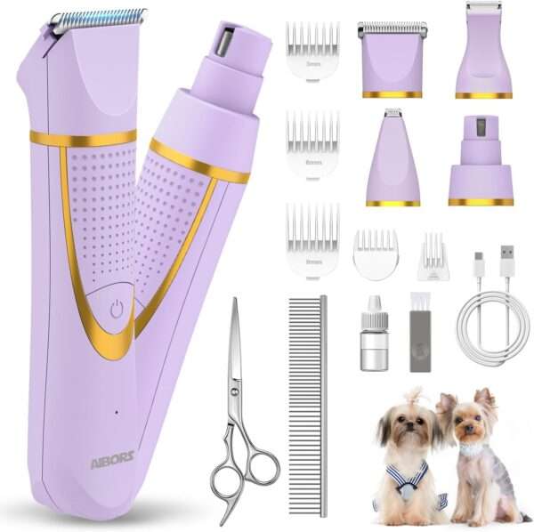 Kit de aseo 4 en 1 para perros pequeños, inalámbrico.