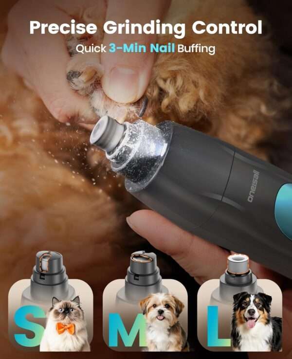Kit de aseo 4 en 1 para perros y gatos, silencioso, inalámbrico y recargable.