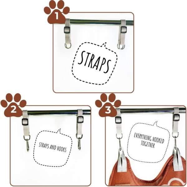 Kit de aseo completo con hamaca para perros y gatos.