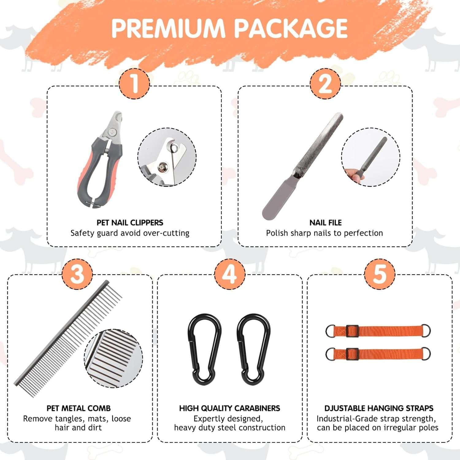 Kit de Aseo Completo con Hamaca para Perros y Gatos – Para un Cuidado Profesional y sin Estrés - Imagen 6