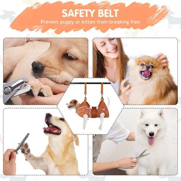 Kit de aseo completo con hamaca para perros y gatos.
