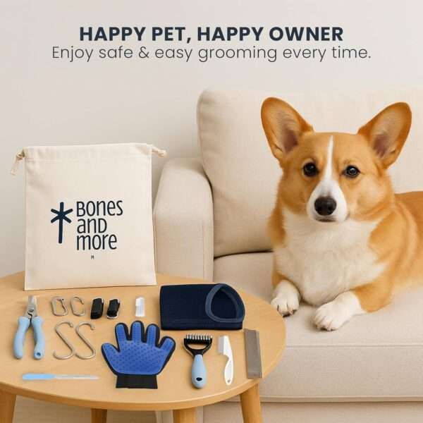 Kit de aseo completo con hamaca para perros y gatos.