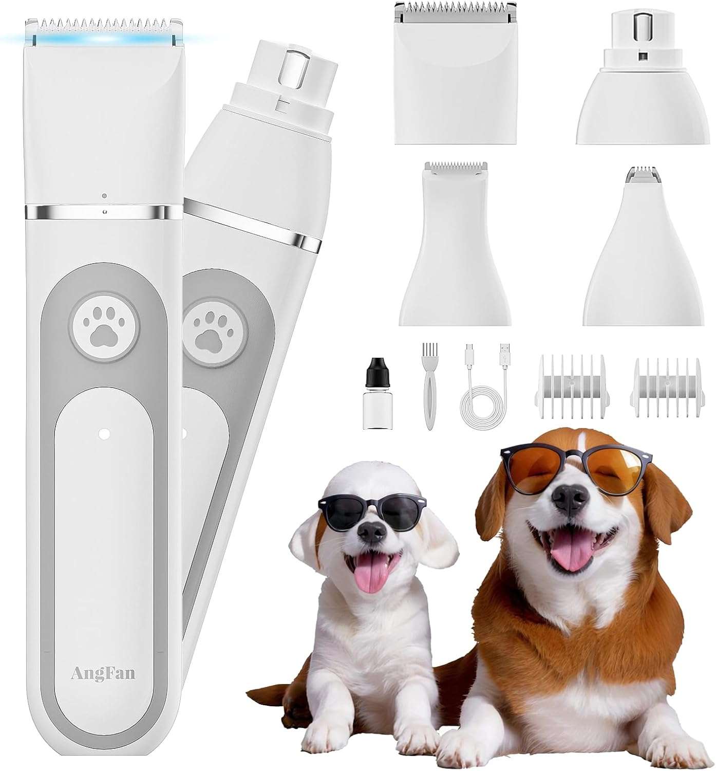 maquina de cortar pelo y lima de uñas 4 en 1 para perros y gatos resistente al agua y silenciosa ideal para chile