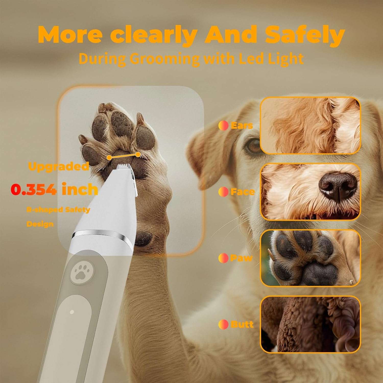 maquina de cortar pelo y lima de uñas 4 en 1 para perros y gatos resistente al agua y silenciosa ideal para chile