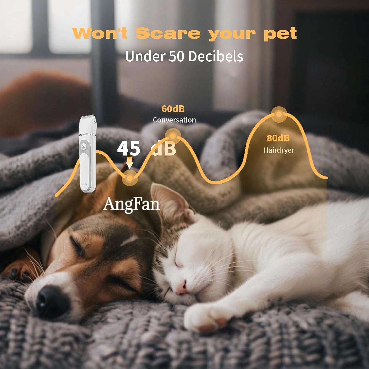 maquina de cortar pelo y lima de uñas 4 en 1 para perros y gatos resistente al agua y silenciosa ideal para chile