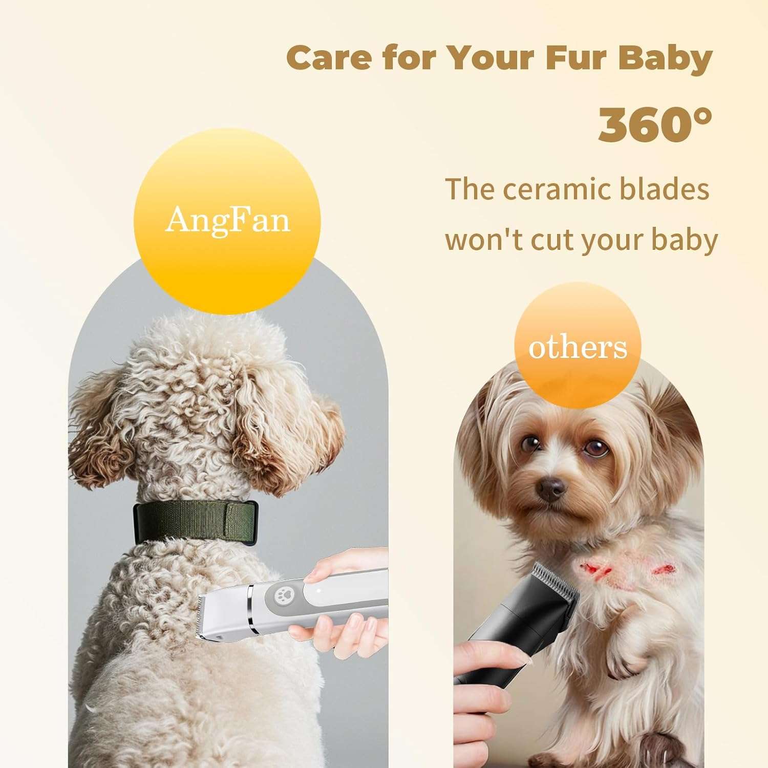 maquina de cortar pelo y lima de uñas 4 en 1 para perros y gatos resistente al agua y silenciosa ideal para chile