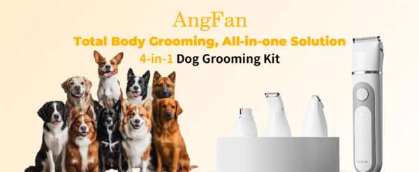 Kit de aseo 4 en 1 para perros y gatos.