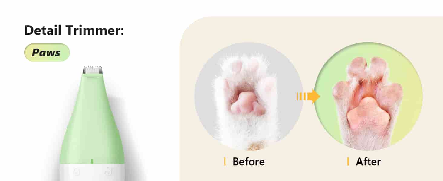 Kit de aseo 4 en 1 para perros y gatos, recargable.