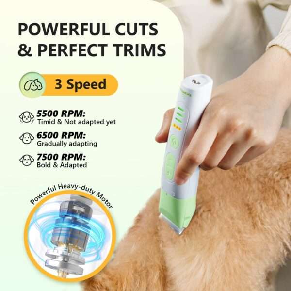 Kit de aseo 4 en 1 para perros y gatos, recargable.