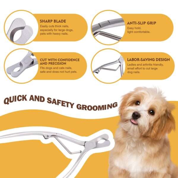 Kit de aseo para perros y gatos de bambú. Cepillo doble cara, cortaúñas y lima.