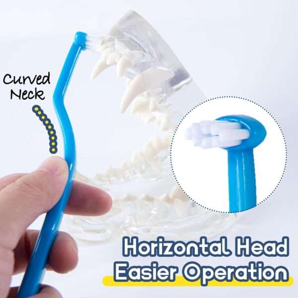 Kit de cepillos de dientes para gatos. Mini cepillos de higiene dental para mascotas pequeñas.