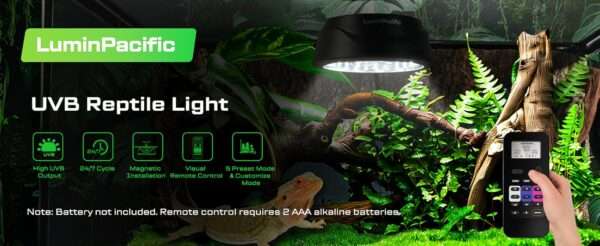 Lámpara LED UVB/UVA/FR con control remoto LCD, modos programables basados en las Zonas de Ferguson.