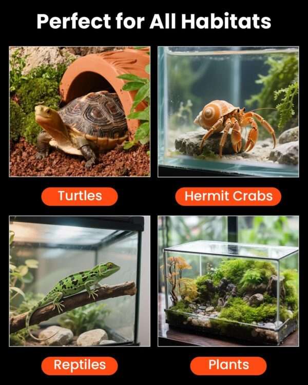 Manta térmica para terrario con control de temperatura (0-35 °C), impermeable, incluye termómetro adicional.