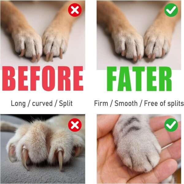 Molinillo de uñas eléctrico para perros y gatos, inalámbrico y silencioso.