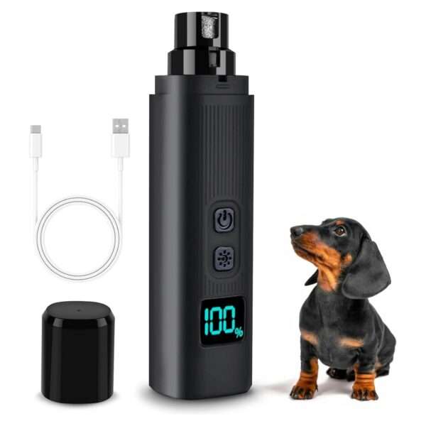 Molinillo de uñas eléctrico para perros y gatos, inalámbrico y silencioso.