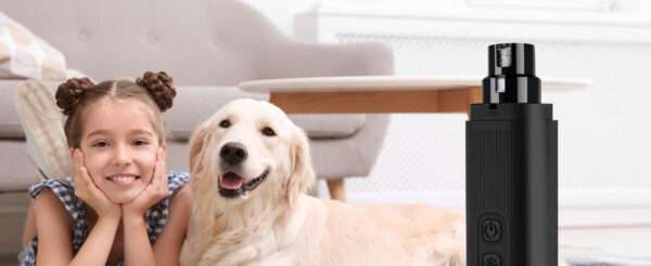 Molinillo de uñas eléctrico para perros y gatos, inalámbrico y silencioso.