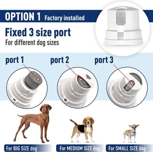 Molinillo de uñas eléctrico para perros y gatos, profesional y recargable.