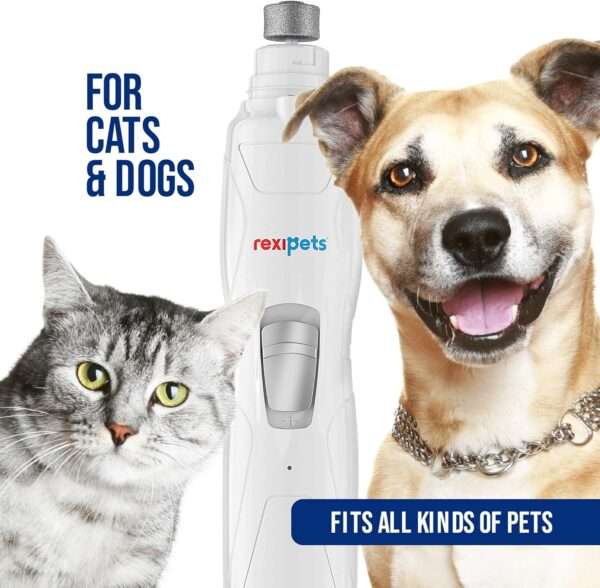 Molinillo de uñas eléctrico para perros y gatos, profesional y recargable.