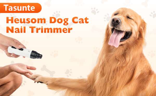 Molinillo de uñas eléctrico para perros y gatos, recargable.