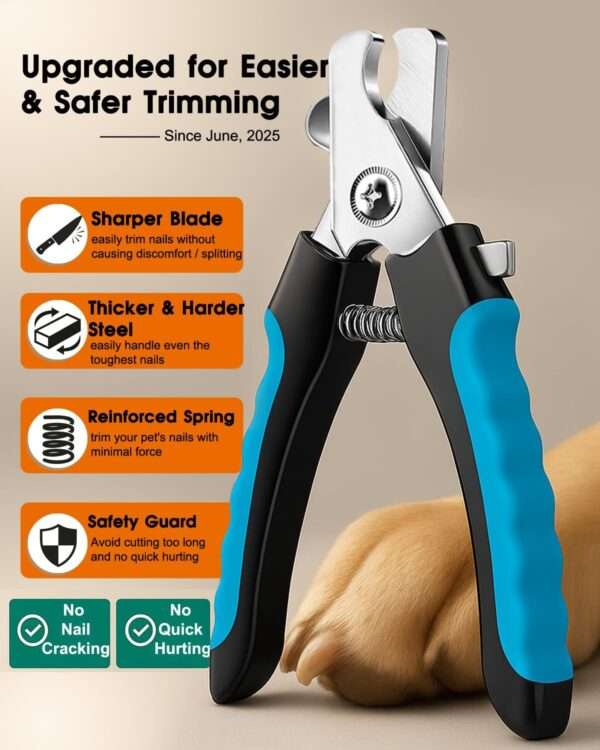 Molinillo de uñas eléctrico para perros, inalámbrico y recargable.